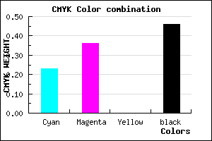 #6A588A color CMYK mixer