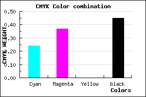 #6A588C color CMYK mixer
