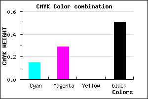 #6A597D color CMYK mixer