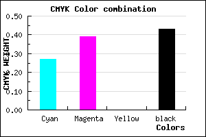 #6A5991 color CMYK mixer