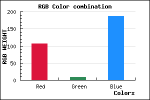 rgb background color #6A09BB mixer