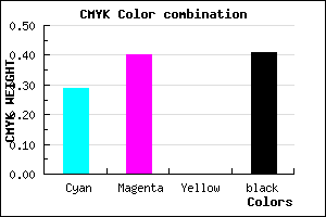 #6A5A96 color CMYK mixer