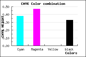 #6A5AAB color CMYK mixer