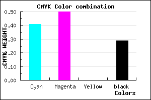 #6A5AB4 color CMYK mixer