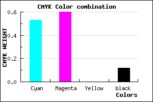 #6A5AE1 color CMYK mixer