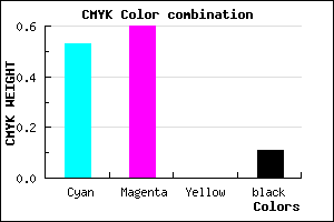 #6A5AE2 color CMYK mixer