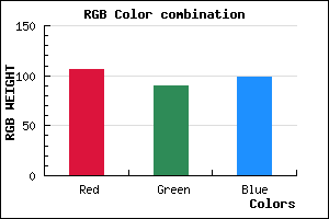 rgb background color #6A5A63 mixer