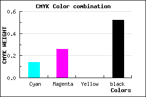 #6A5B7B color CMYK mixer
