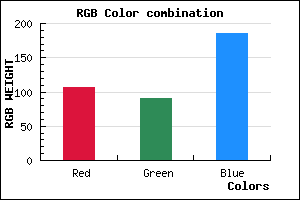 rgb background color #6A5BB9 mixer