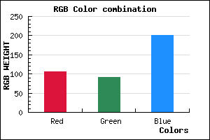 rgb background color #6A5BC9 mixer