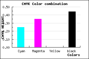 #6A5C8E color CMYK mixer