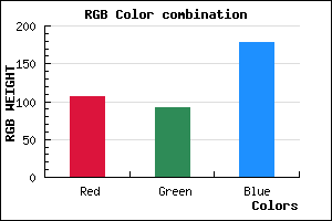 rgb background color #6A5CB2 mixer