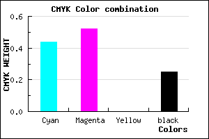 #6A5CBE color CMYK mixer