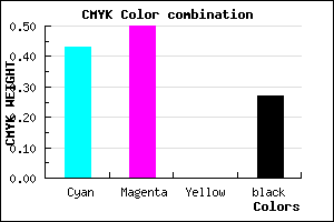 #6A5DBB color CMYK mixer