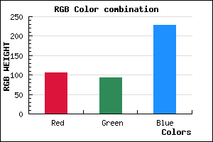 rgb background color #6A5DE5 mixer