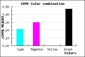 #6A5E86 color CMYK mixer
