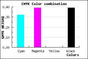 #6A5F9B color CMYK mixer