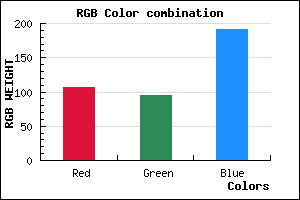 rgb background color #6A5FBF mixer
