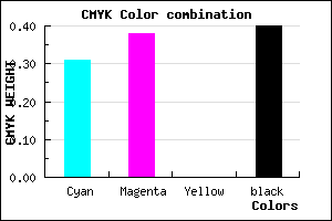 #6A609A color CMYK mixer