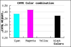 #6A60A8 color CMYK mixer