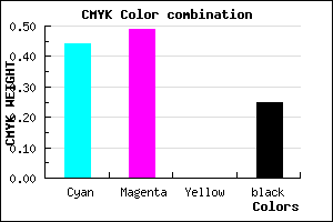#6A60BE color CMYK mixer