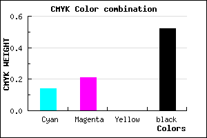 #6A617B color CMYK mixer