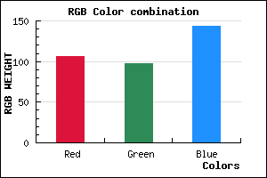 rgb background color #6A618F mixer