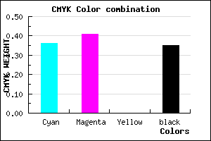 #6A62A6 color CMYK mixer