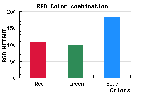 rgb background color #6A62B6 mixer