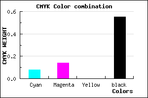 #6A6373 color CMYK mixer