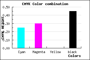 #6A638D color CMYK mixer