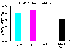 #6A63B1 color CMYK mixer