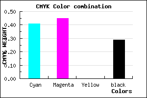 #6A63B5 color CMYK mixer