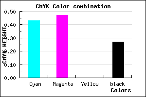 #6A63BB color CMYK mixer