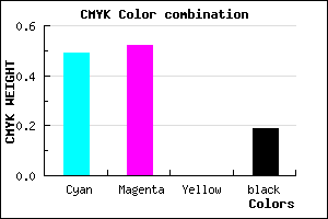 #6A63CF color CMYK mixer