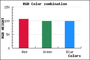 rgb background color #6A6363 mixer