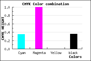 #6B00A4 color CMYK mixer