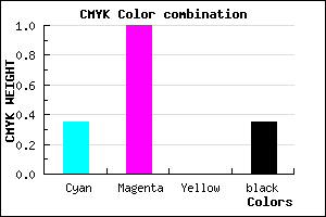 #6B00A5 color CMYK mixer