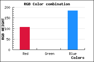 rgb background color #6B00B8 mixer