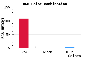 rgb background color #6B0002 mixer