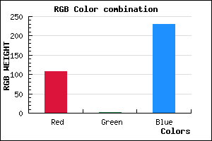 rgb background color #6B01E6 mixer