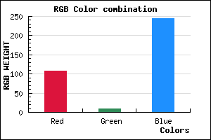 rgb background color #6B0AF5 mixer