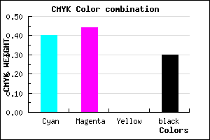 #6B65B3 color CMYK mixer