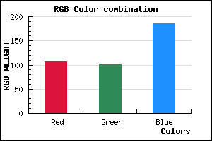 rgb background color #6B65B9 mixer