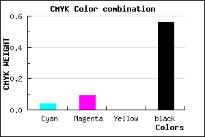#6B6670 color CMYK mixer