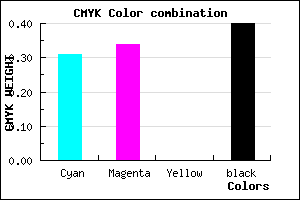 #6B669A color CMYK mixer
