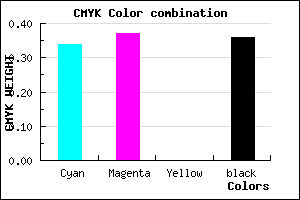 #6B66A2 color CMYK mixer