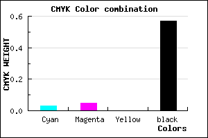 #6B686E color CMYK mixer