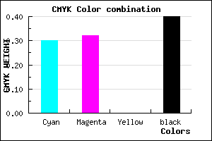 #6B6898 color CMYK mixer