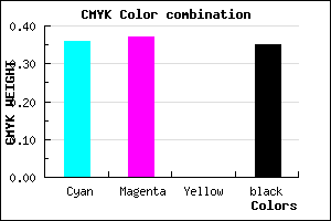 #6B68A6 color CMYK mixer